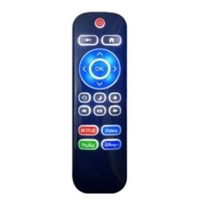Backlit Universal Streaming Remote Control Netflix Hulu Disney Prime Video Black